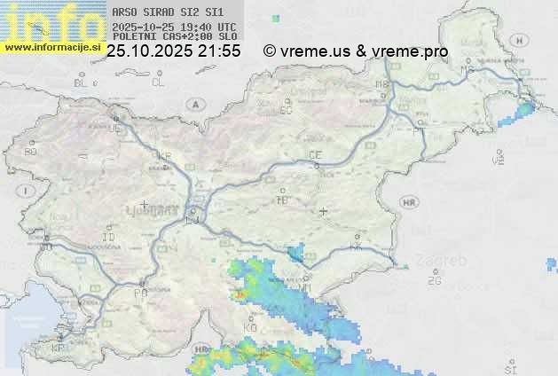 Radarska karta padavin