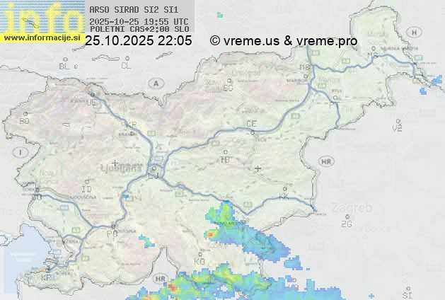 Radarska karta padavin