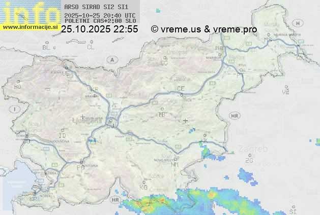 Radarska karta padavin