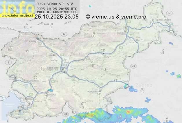 Radarska karta padavin