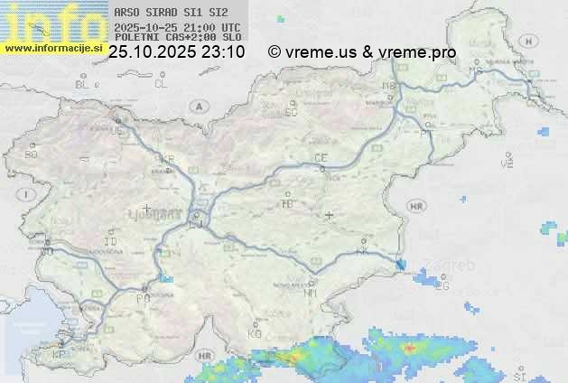 Radarska karta padavin