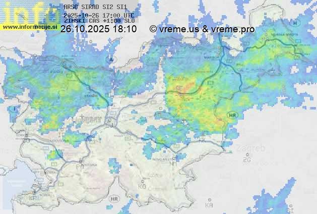 Radarska karta padavin
