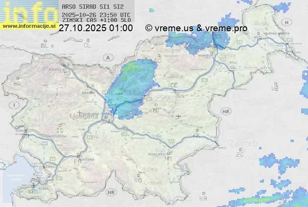 Radarska karta padavin