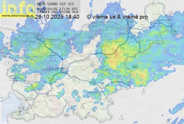 Radarska karta padavin