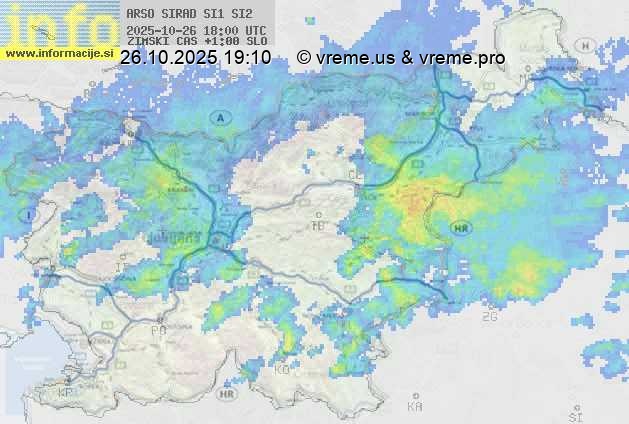 Radarska karta padavin