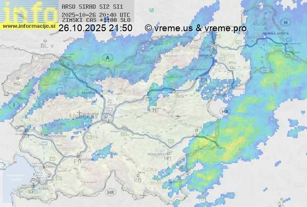 Radarska karta padavin