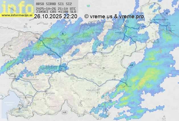 Radarska karta padavin
