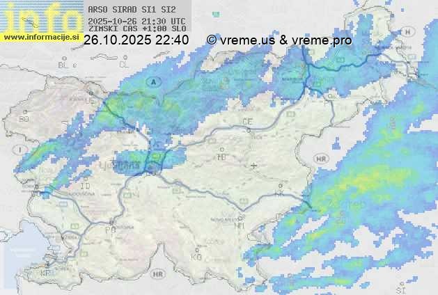Radarska karta padavin