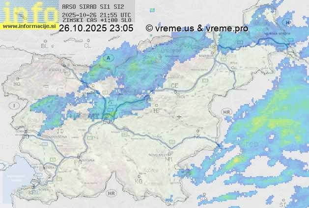 Radarska karta padavin