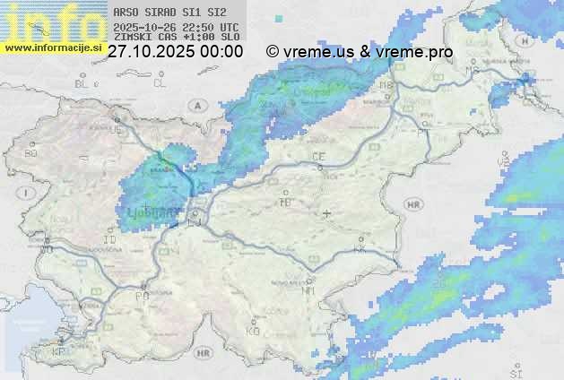 Radarska karta padavin