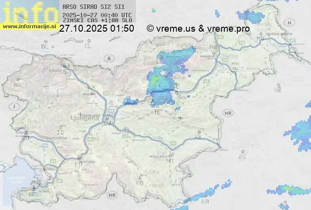 Radarska karta padavin