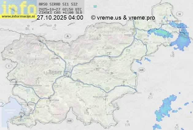 Radarska karta padavin