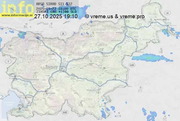 Radarska karta padavin