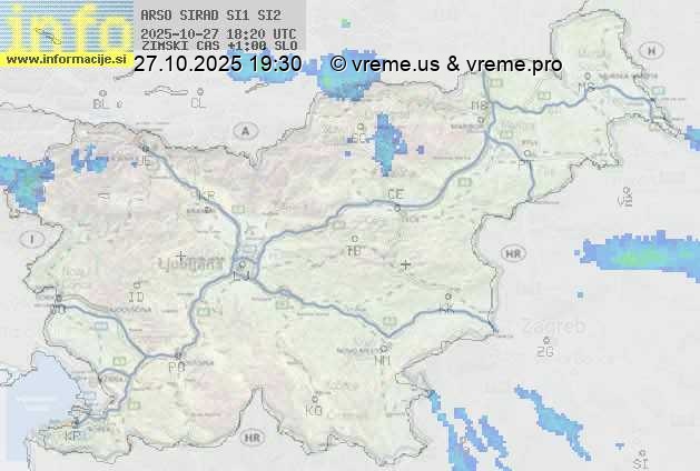 Radarska karta padavin