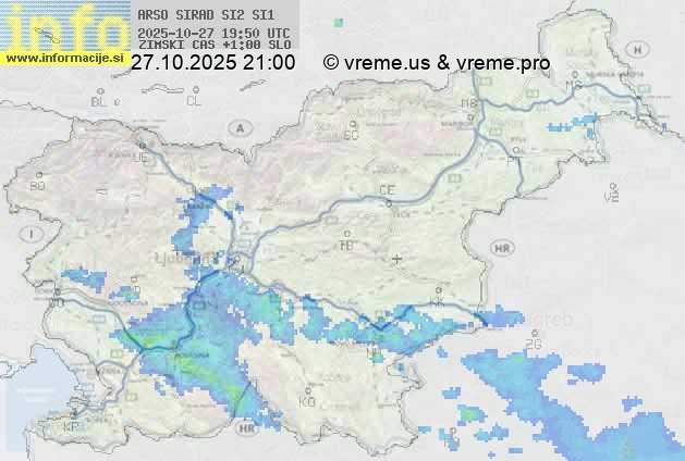 Radarska karta padavin