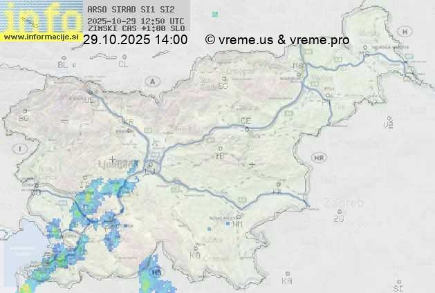 Radarska karta padavin