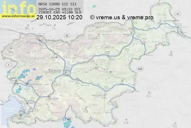 Radarska karta padavin