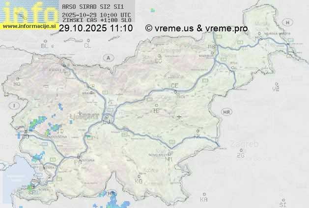 Radarska karta padavin