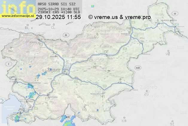 Radarska karta padavin