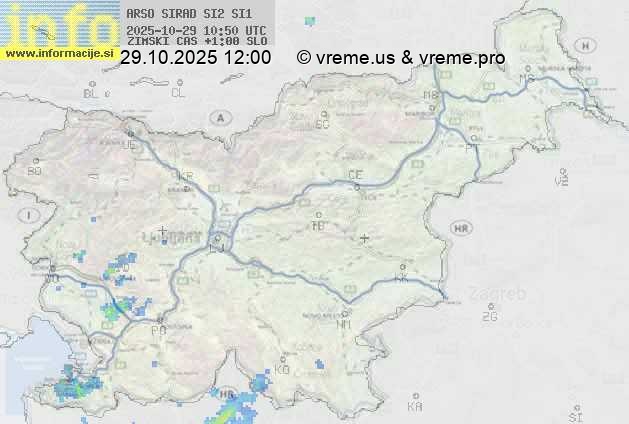 Radarska karta padavin