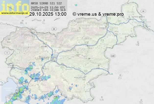 Radarska karta padavin