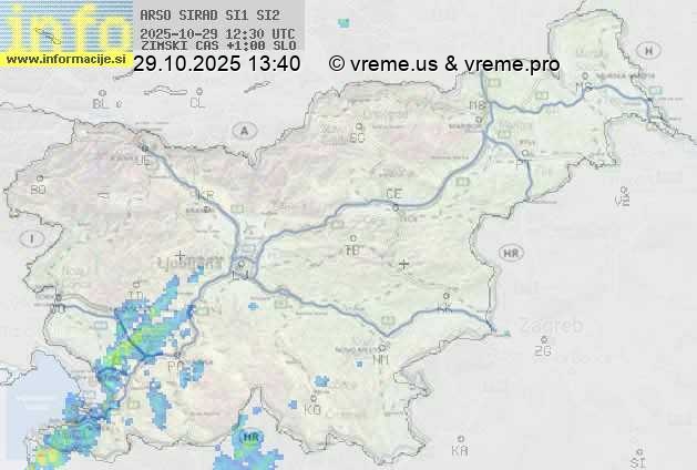 Radarska karta padavin