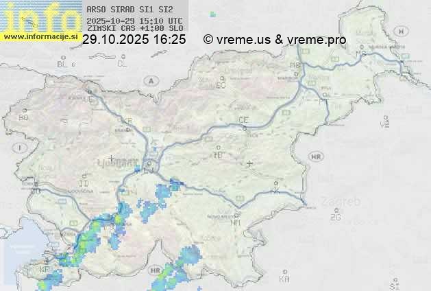 Radarska karta padavin