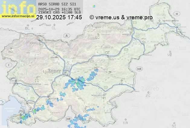 Radarska karta padavin