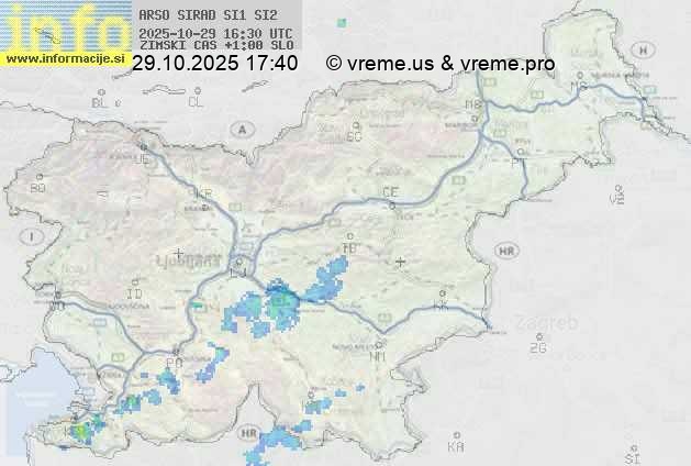 Radarska karta padavin