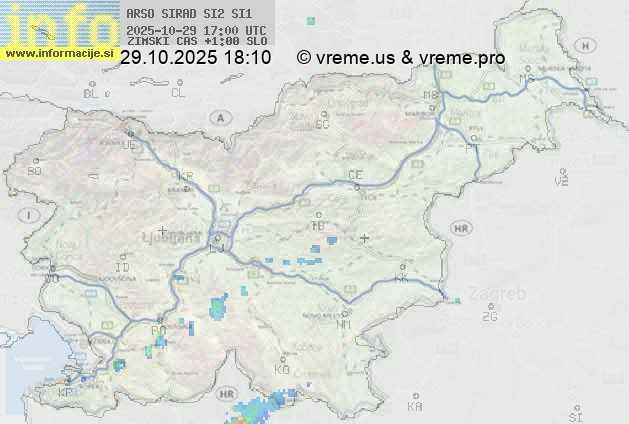 Radarska karta padavin