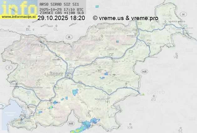 Radarska karta padavin