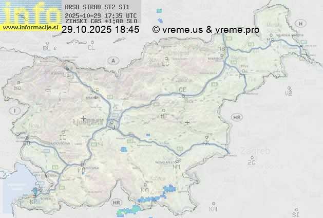 Radarska karta padavin