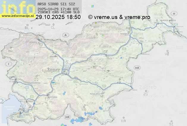 Radarska karta padavin