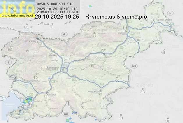 Radarska karta padavin