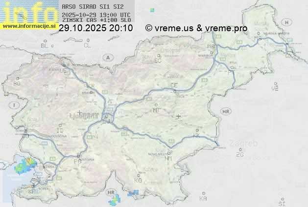 Radarska karta padavin