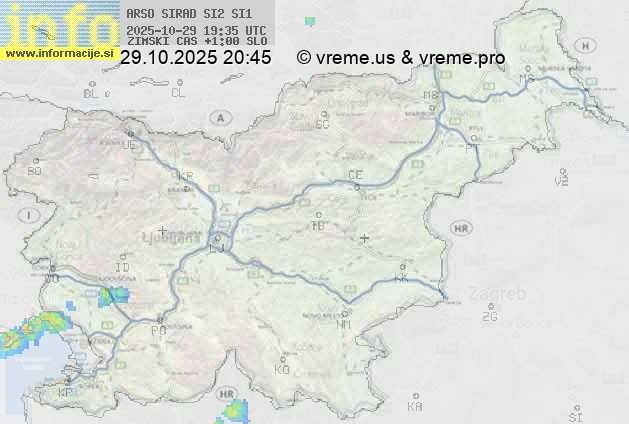 Radarska karta padavin