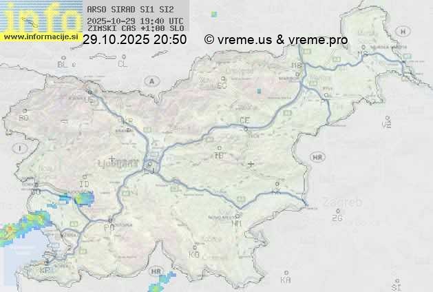 Radarska karta padavin