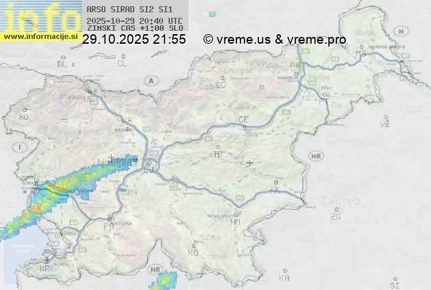 Radarska karta padavin
