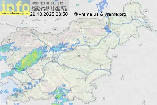 Radarska karta padavin