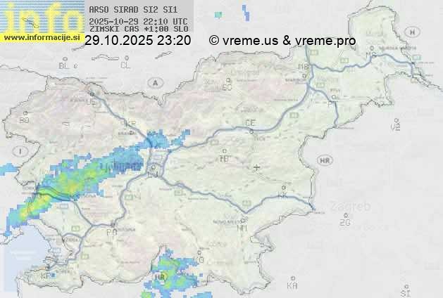 Radarska karta padavin