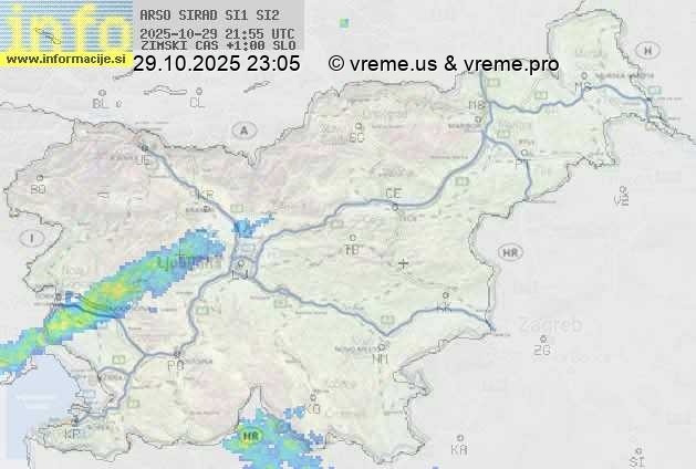 Radarska karta padavin