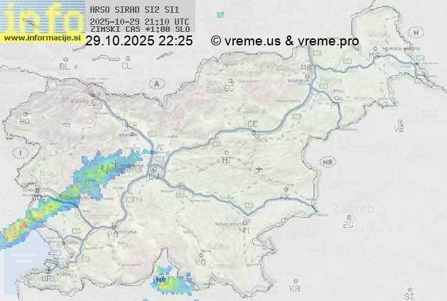 Radarska karta padavin