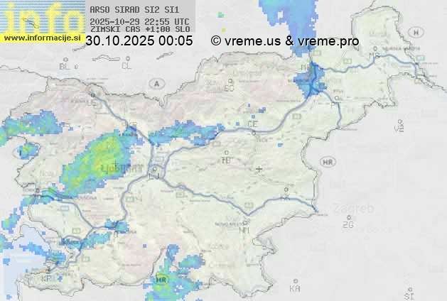 Radarska karta padavin