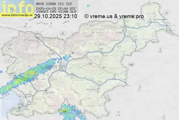 Radarska karta padavin