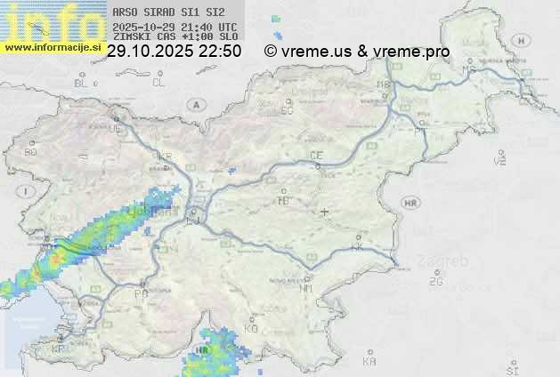 Radarska karta padavin