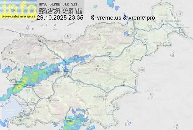 Radarska karta padavin