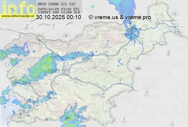 Radarska karta padavin