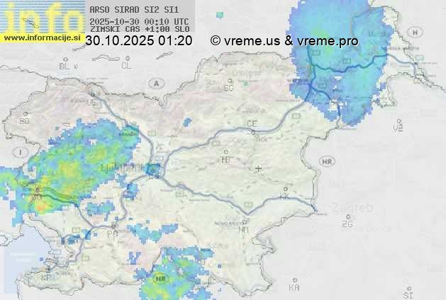 Radarska karta padavin