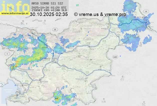 Radarska karta padavin