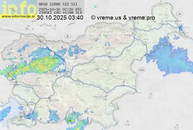 Radarska karta padavin